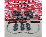 brembo卡宴六活塞高性能刹车系统套件，提升刹车性能。
